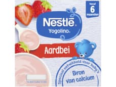 Nestlé Yogolino Aardbei 6+ mnd baby toetje