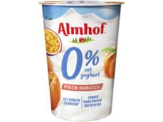 Almhof 0% vet yoghurt perzik