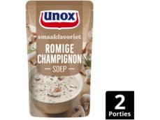Unox Soep in zak speciaal romige champignon met ui en bieslook