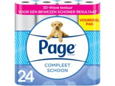 Page Toiletpapier compleet schoon