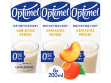 Optimel Langlekker Drinkyoghurt perzik abrikoos 0% vet