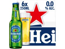 Heineken Premium Pilsener 0.0 Bier Draaidop Fles 6-pack