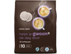 G'woon Koffiepads extra dark roast