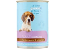 G'woon stoofpotje met lam, pasta & groenten- adult hond