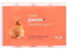 G'woon Toiletpapier 4 laags 12 rol