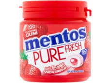 Mentos Pure Fresh Strawberry Aardbei Kauwgom fruit Suikervrij Pot