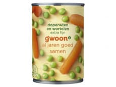 G'woon Doperwten wortelen extra fijn