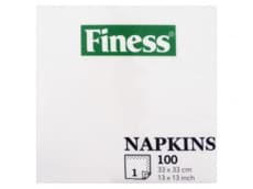 Finess Servetten wit 1 laags