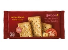 G'woon Hartige biscuits kaas/tomaat