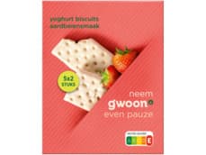 G'woon Yoghurt fruitbiscuit aardbei