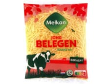Melkan Geraspte kaas jong belegen