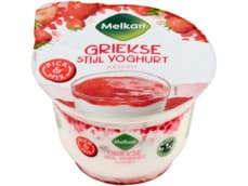 Melkan Griekse stijl yoghurt aardbei