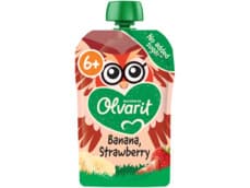 Olvarit 6+ Maanden Knijpzakje Banaan Aardbei