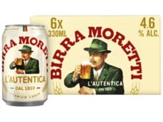 Birra moretti L'Autentica Bier Blik 6-pack