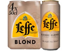 Leffe Blond Belgisch Abdijbier blik 4-pack