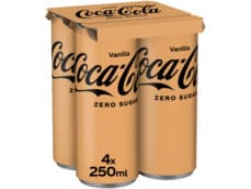 Coca-Cola Zero sugar vanilla 4-pack