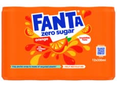 Fanta Orange zero sugar 12-pack
