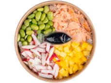 Fresh & easy Pokebowl zalm