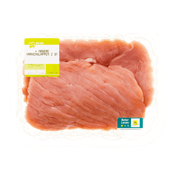 PLUS Boerentrots Varkenslappen mager 2 stuks