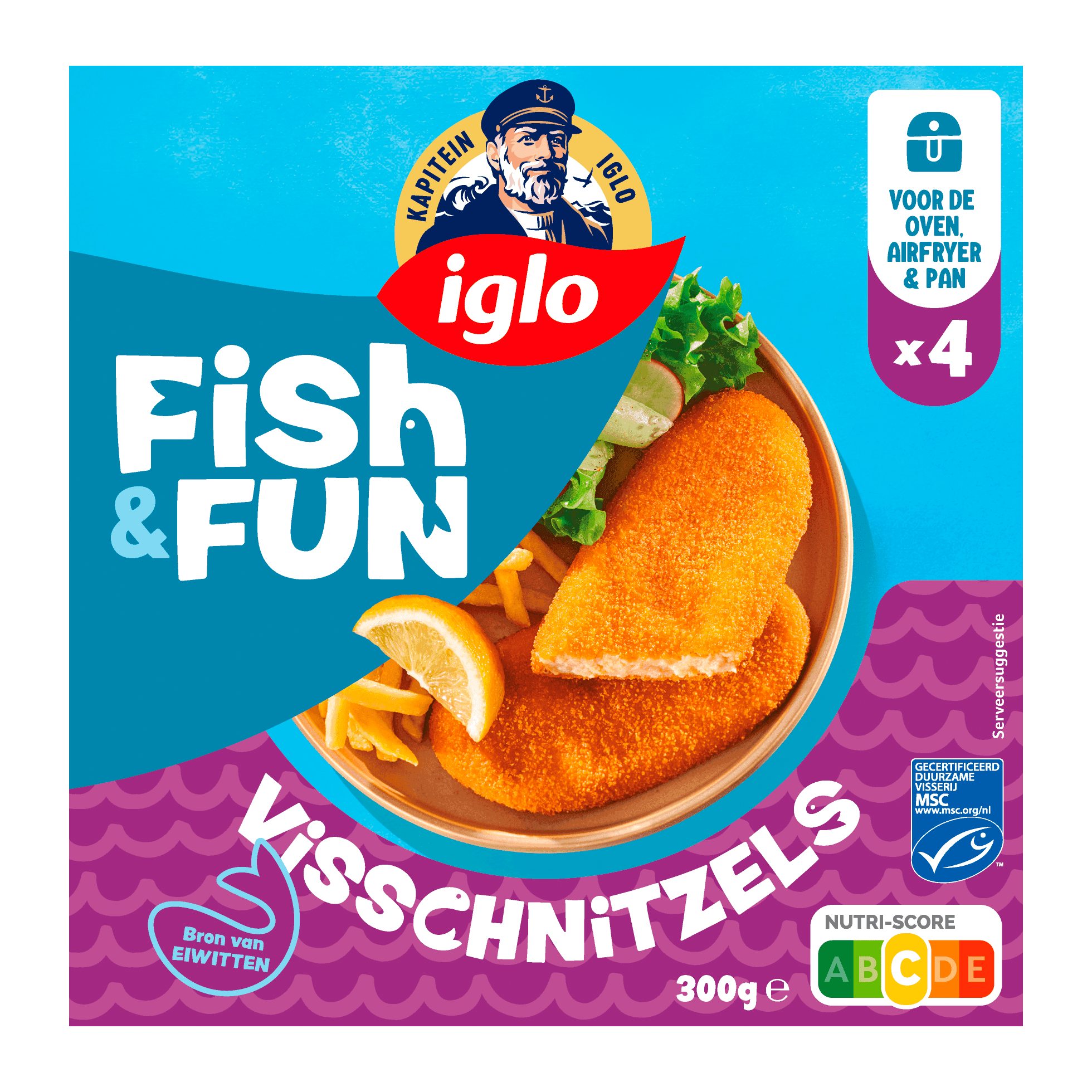 Iglo Kapitein Klassiekers Visschnitzel