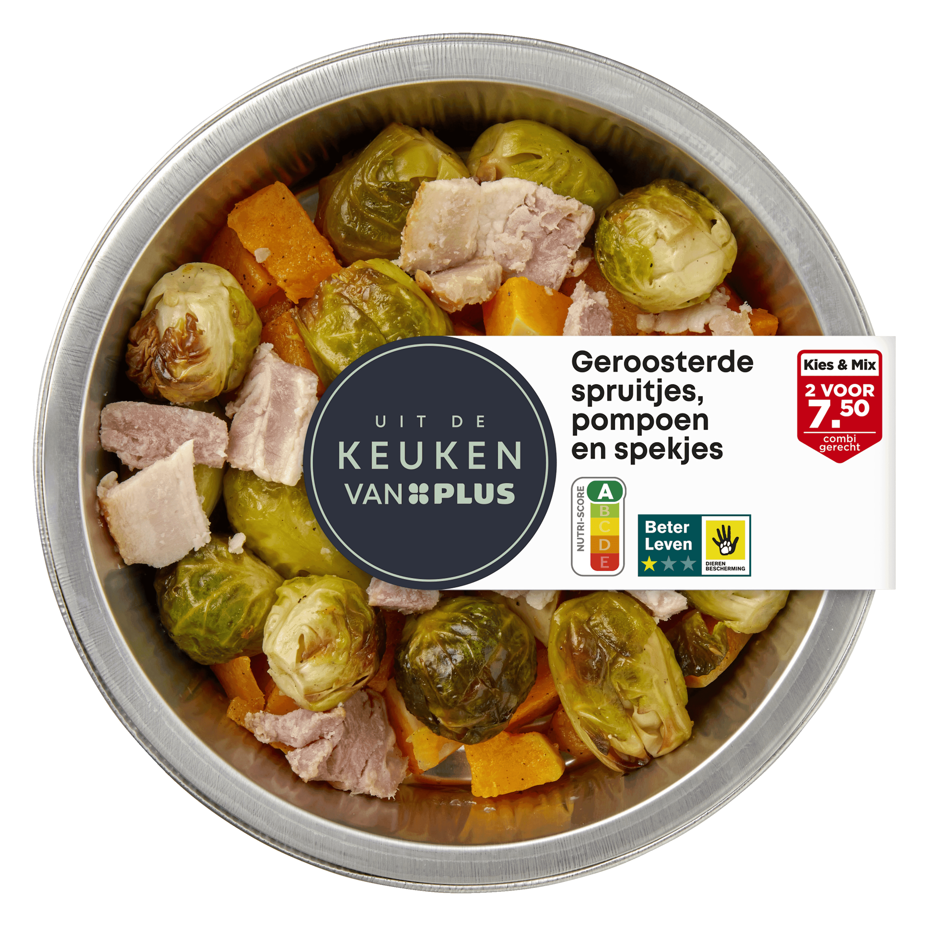 Uit de keuken van PLUS Geroosterde spruitjes en pompoen