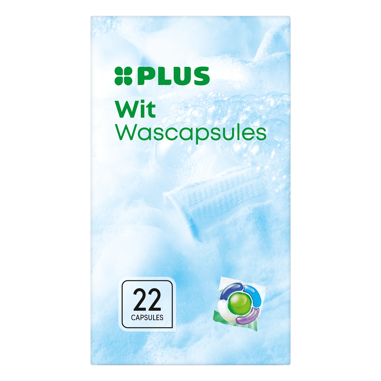 PLUS Wascapsules wit 22st