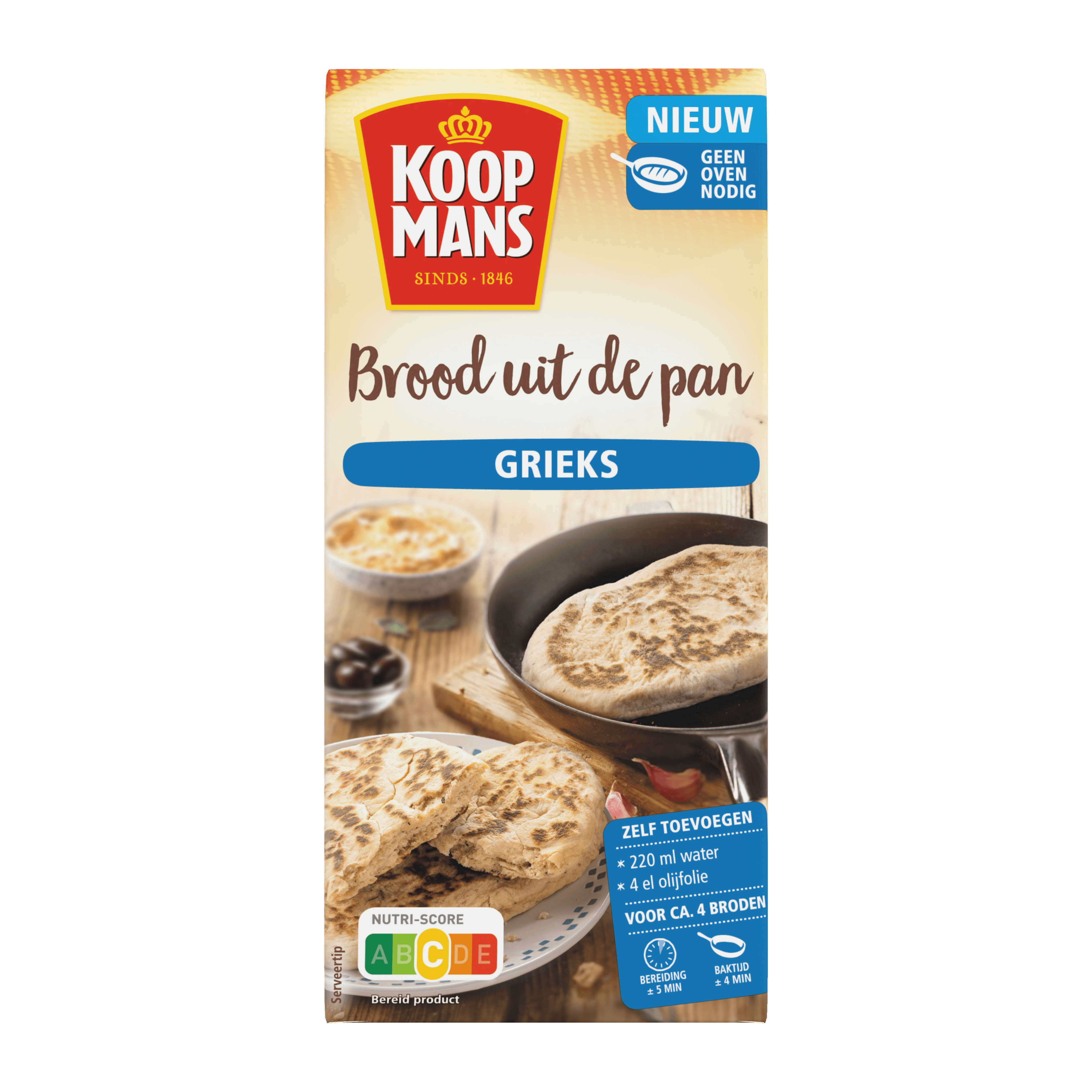 Koopmans Grieks brood uit de pan 400 gr