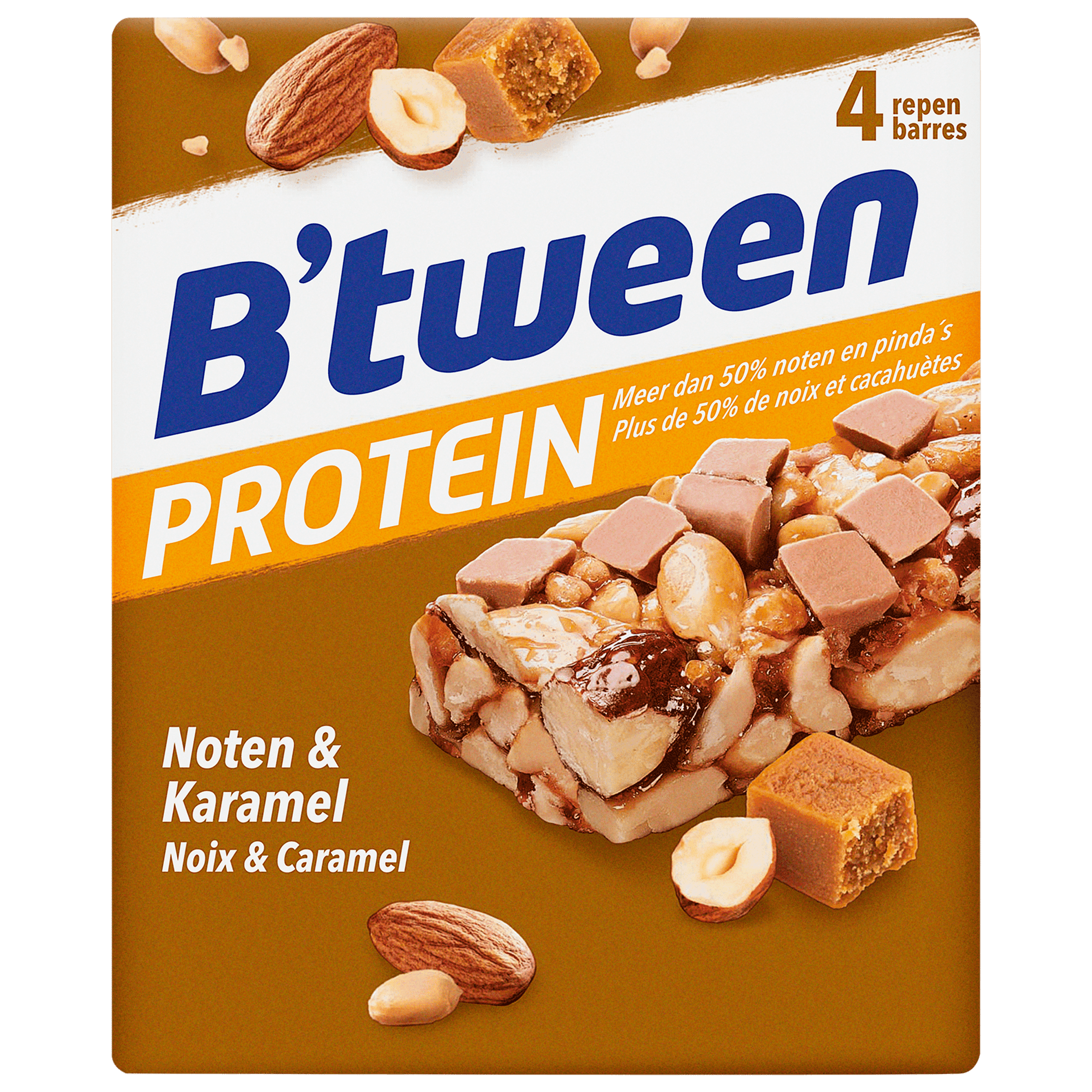B'tween Proteinreep Noten Karamel