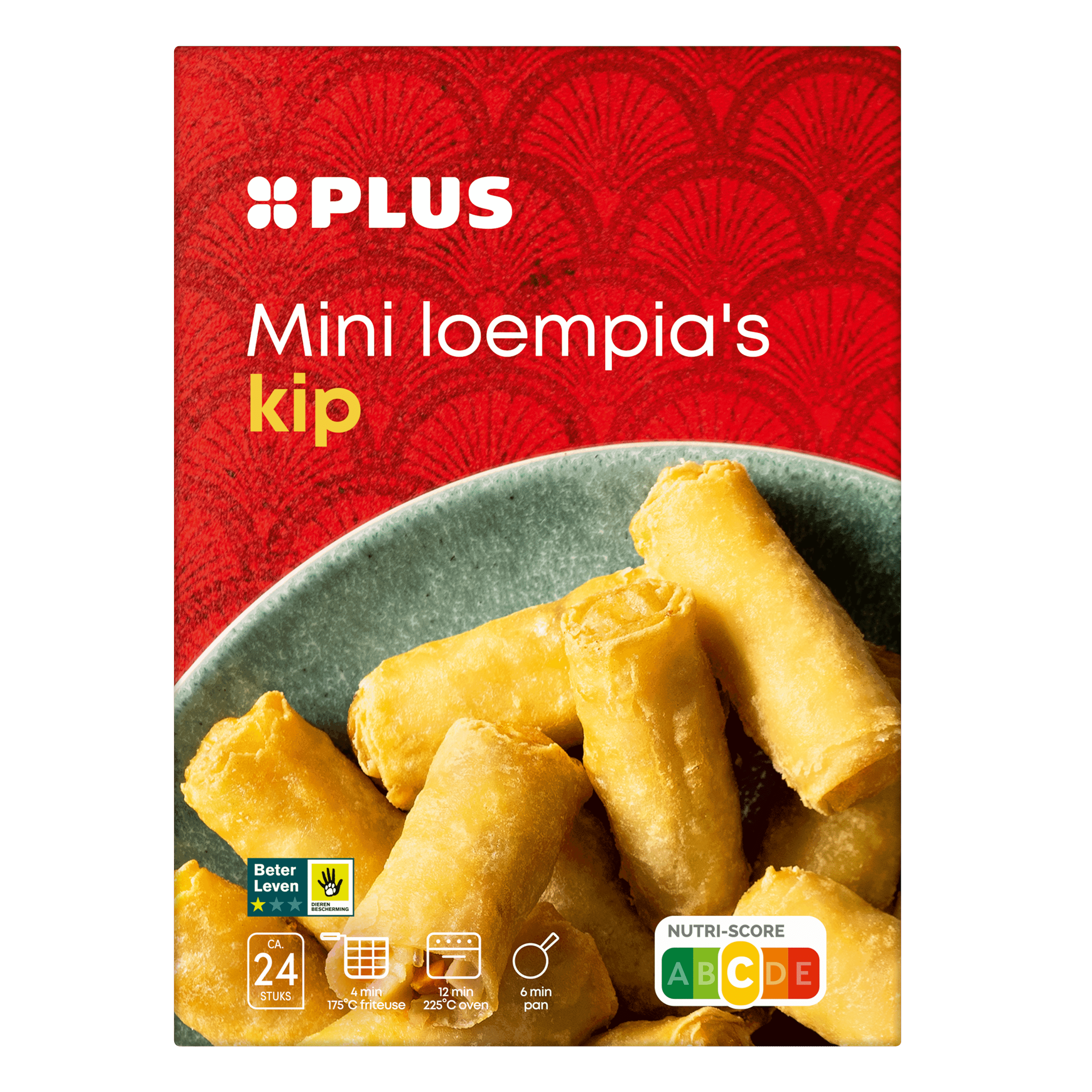 PLUS Mini loempia's kip BLK 24ST