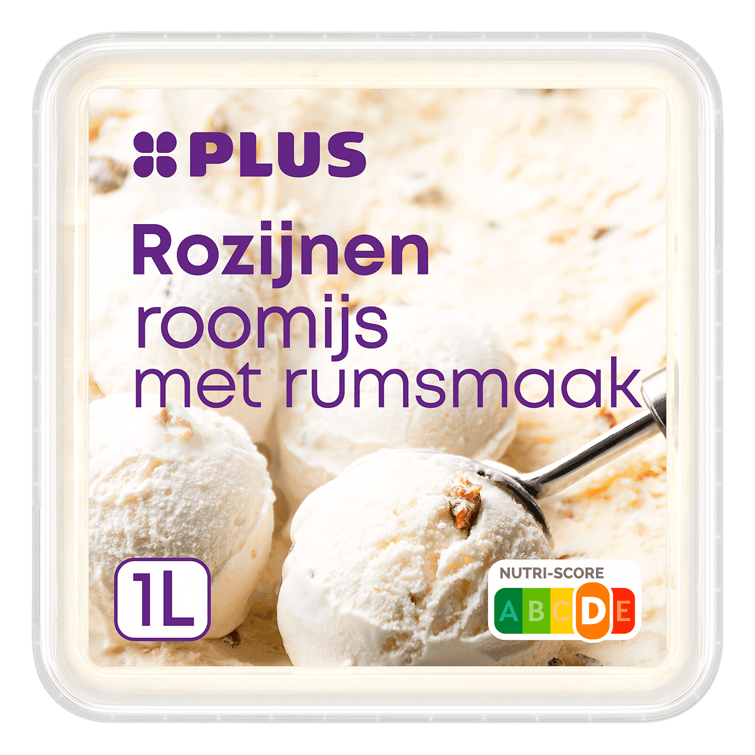 PLUS Roomijs rum rozijnen