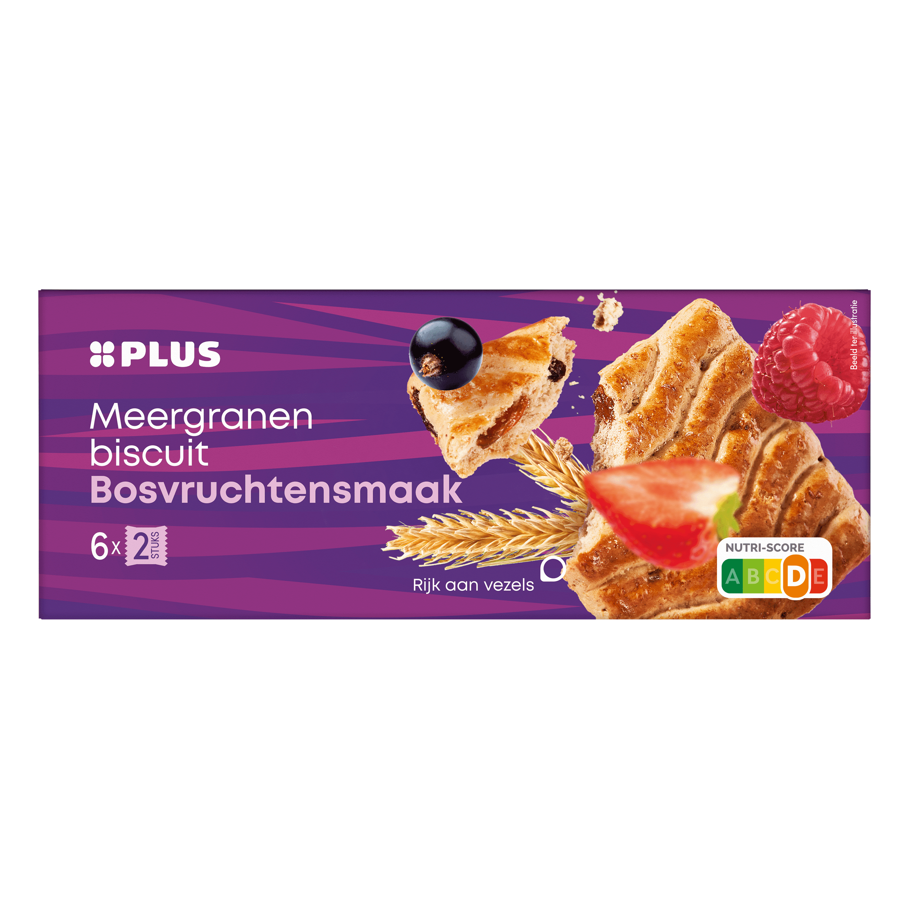 PLUS Meergranenbiscuit bosvruchten