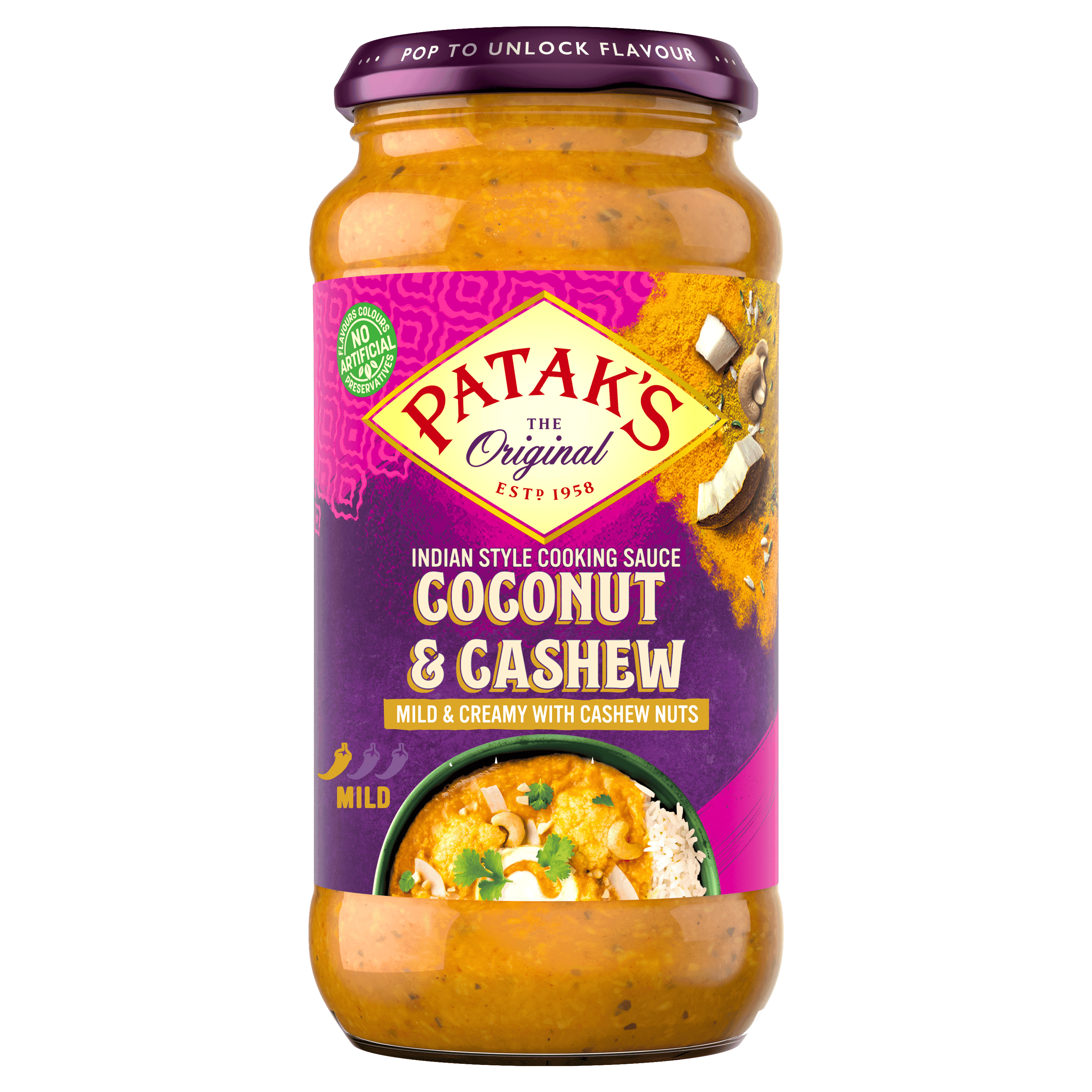 Patak's Coconut & Cashew saus