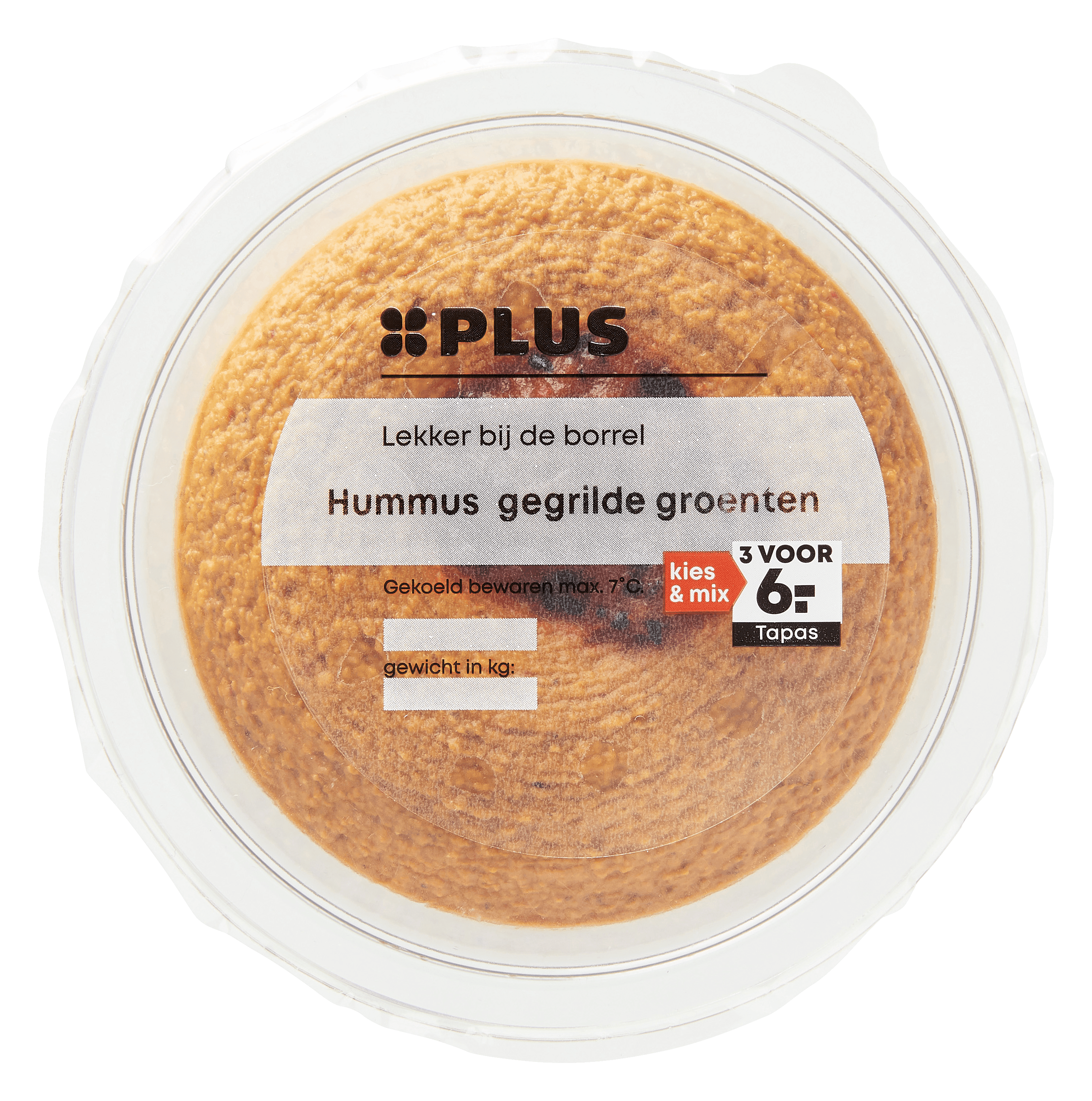 PLUS Hummus gegrilde groenten