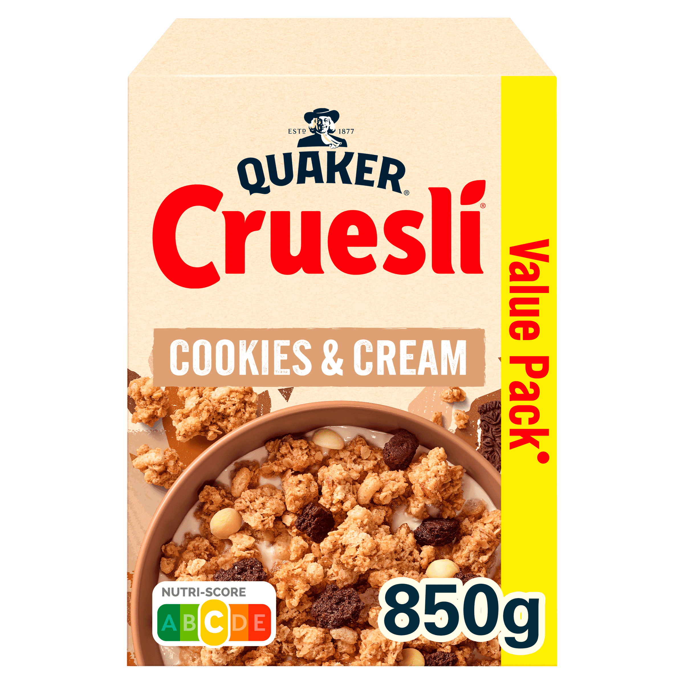 Quaker Cruesli Cookies & Cream GVP