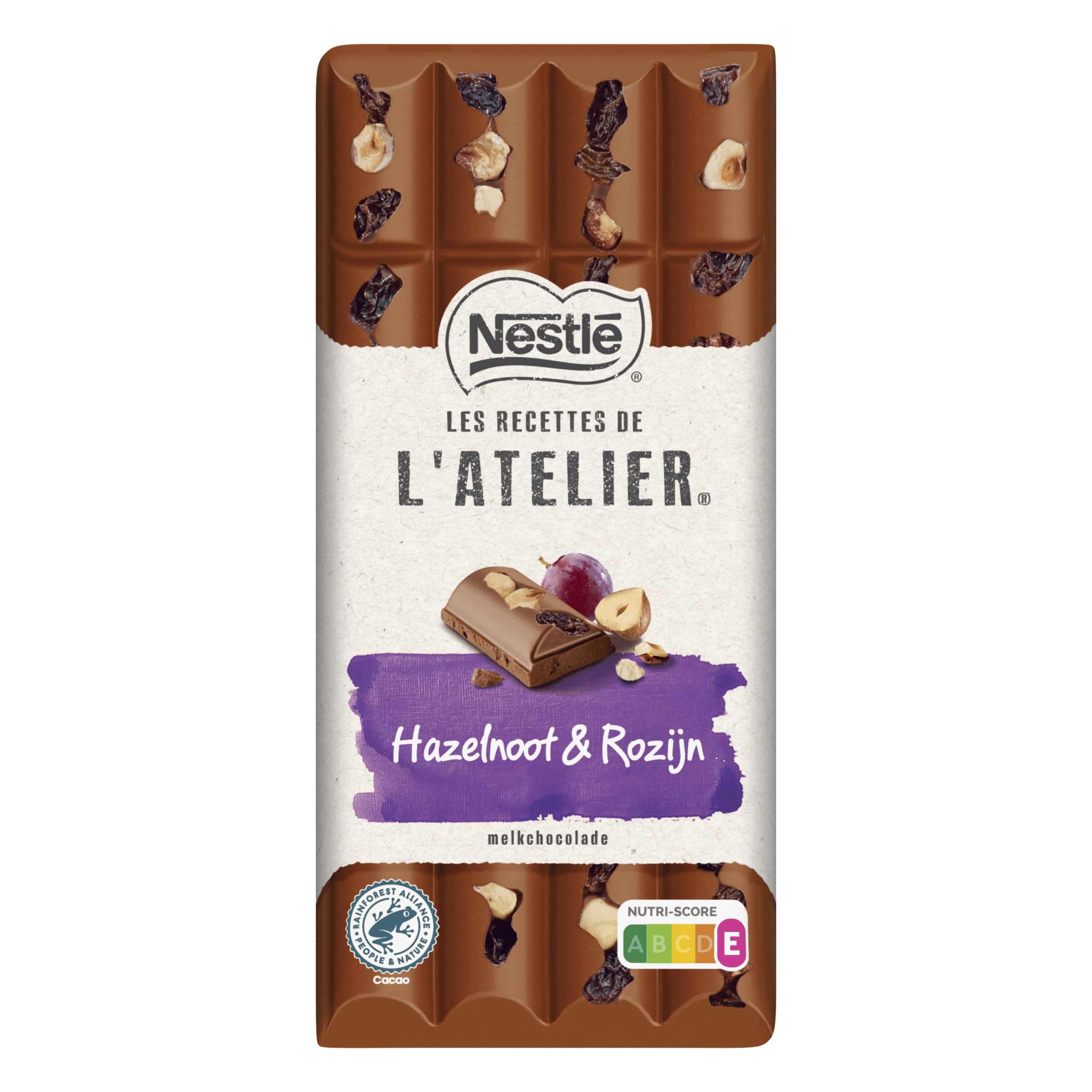 L'atelier Melk hazelnoot rozijn