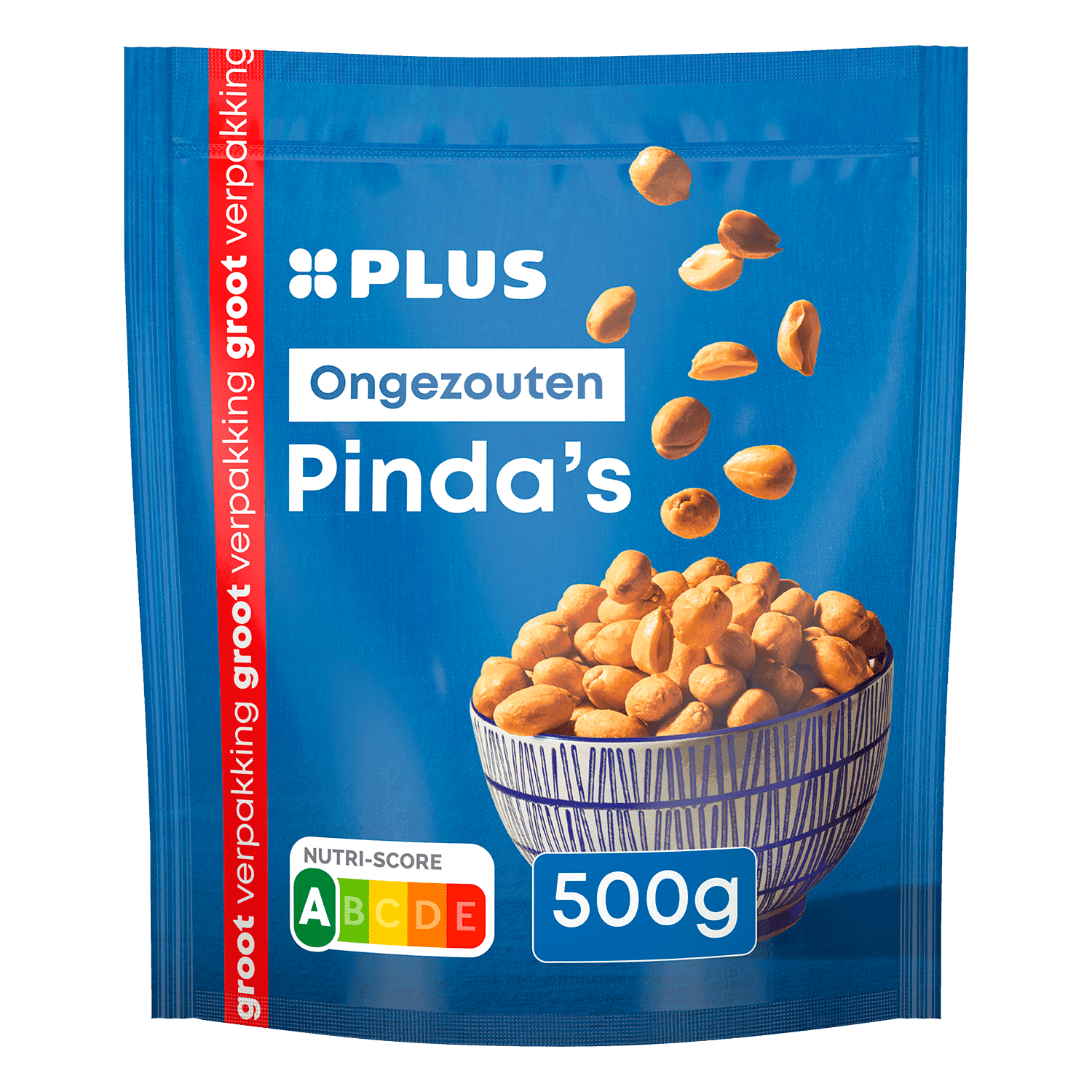 PLUS Pinda's ongezouten 500 gram