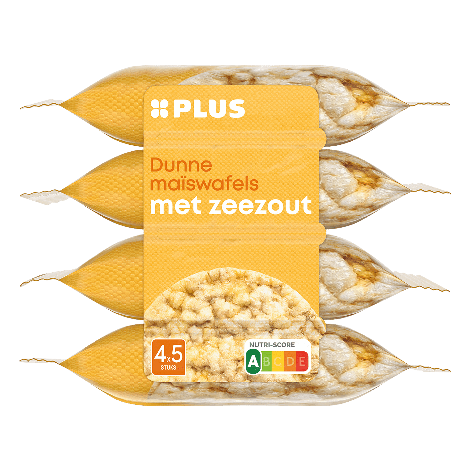 PLUS Maiswafels zeezout portie
