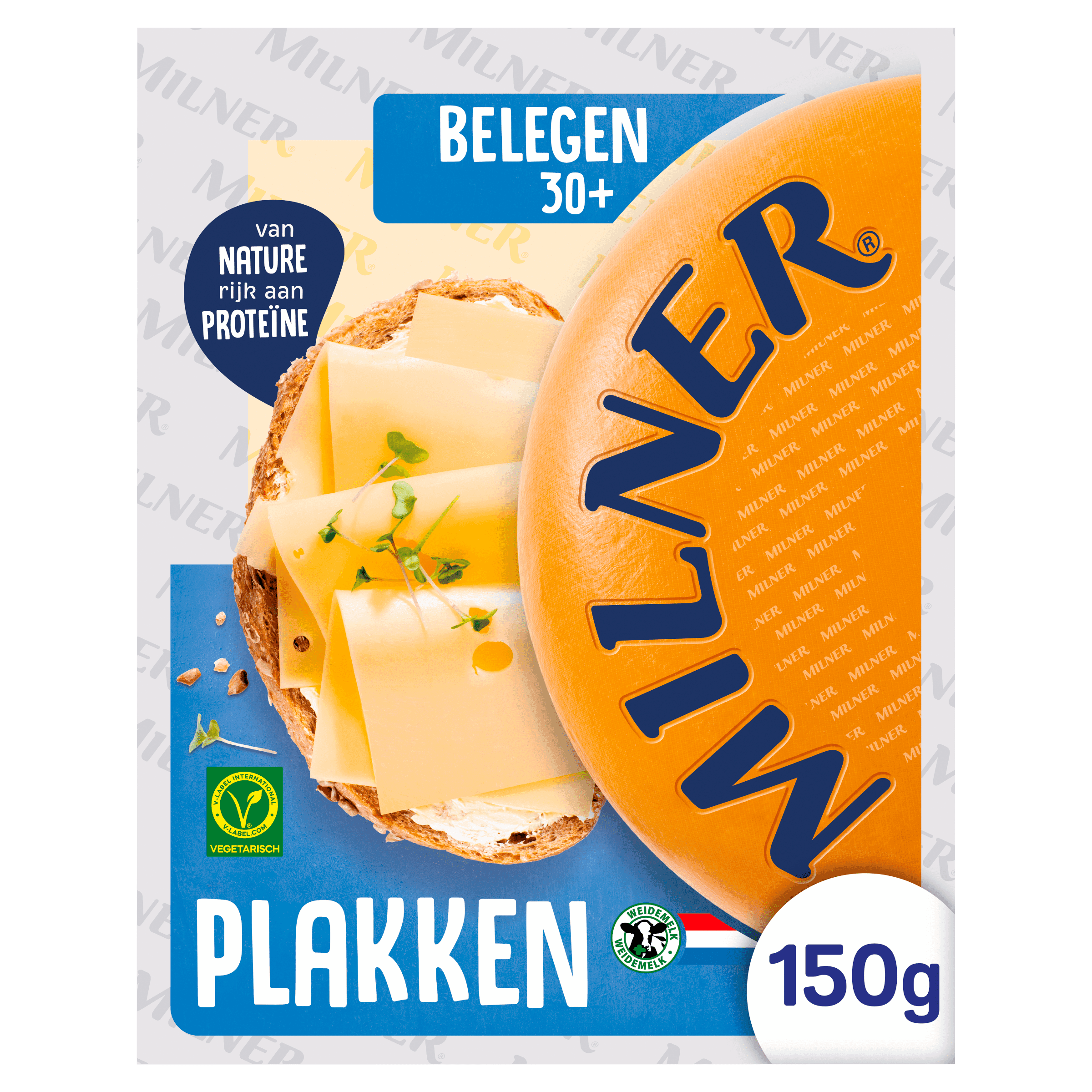 Milner Belegen plakken