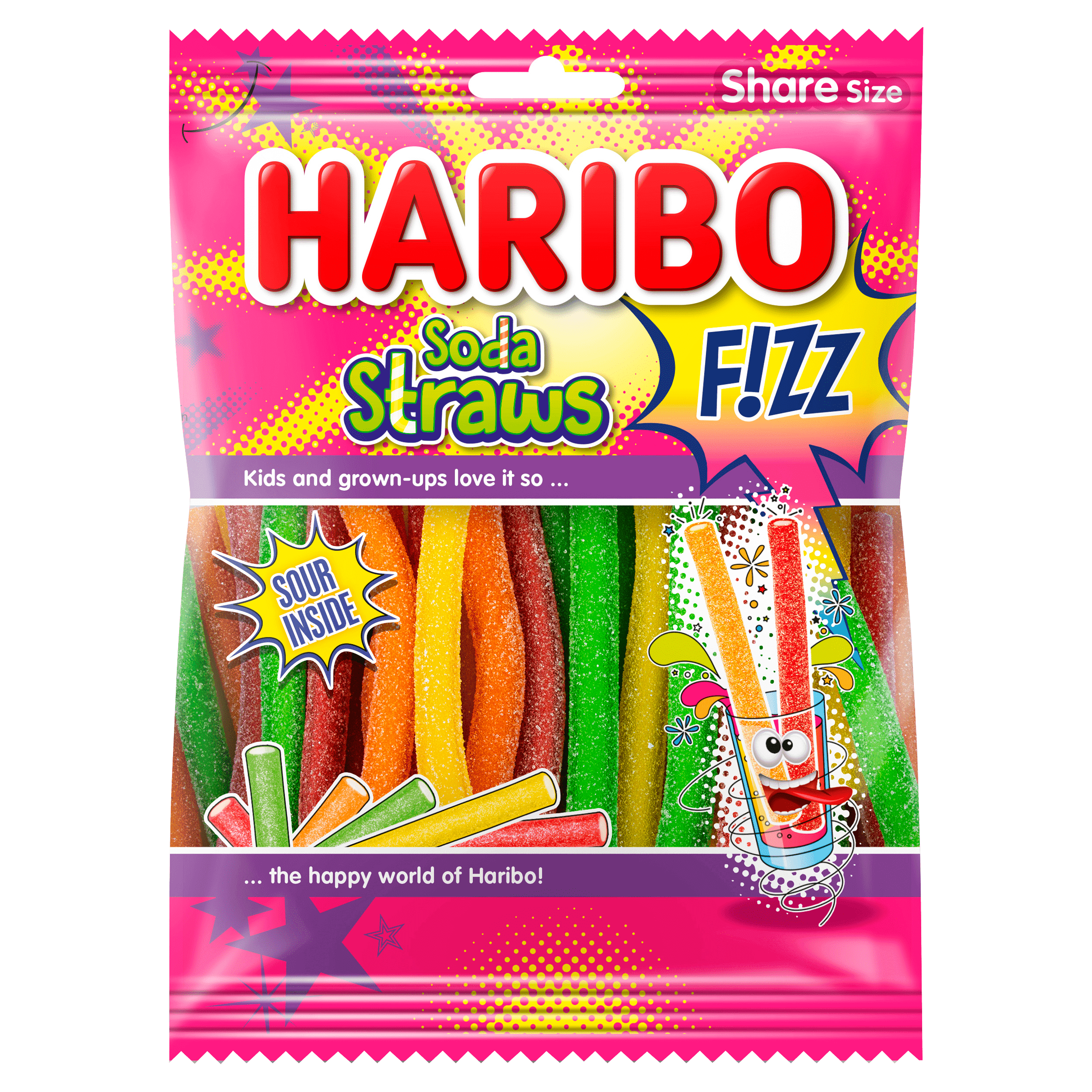 Haribo Soda straws fizz