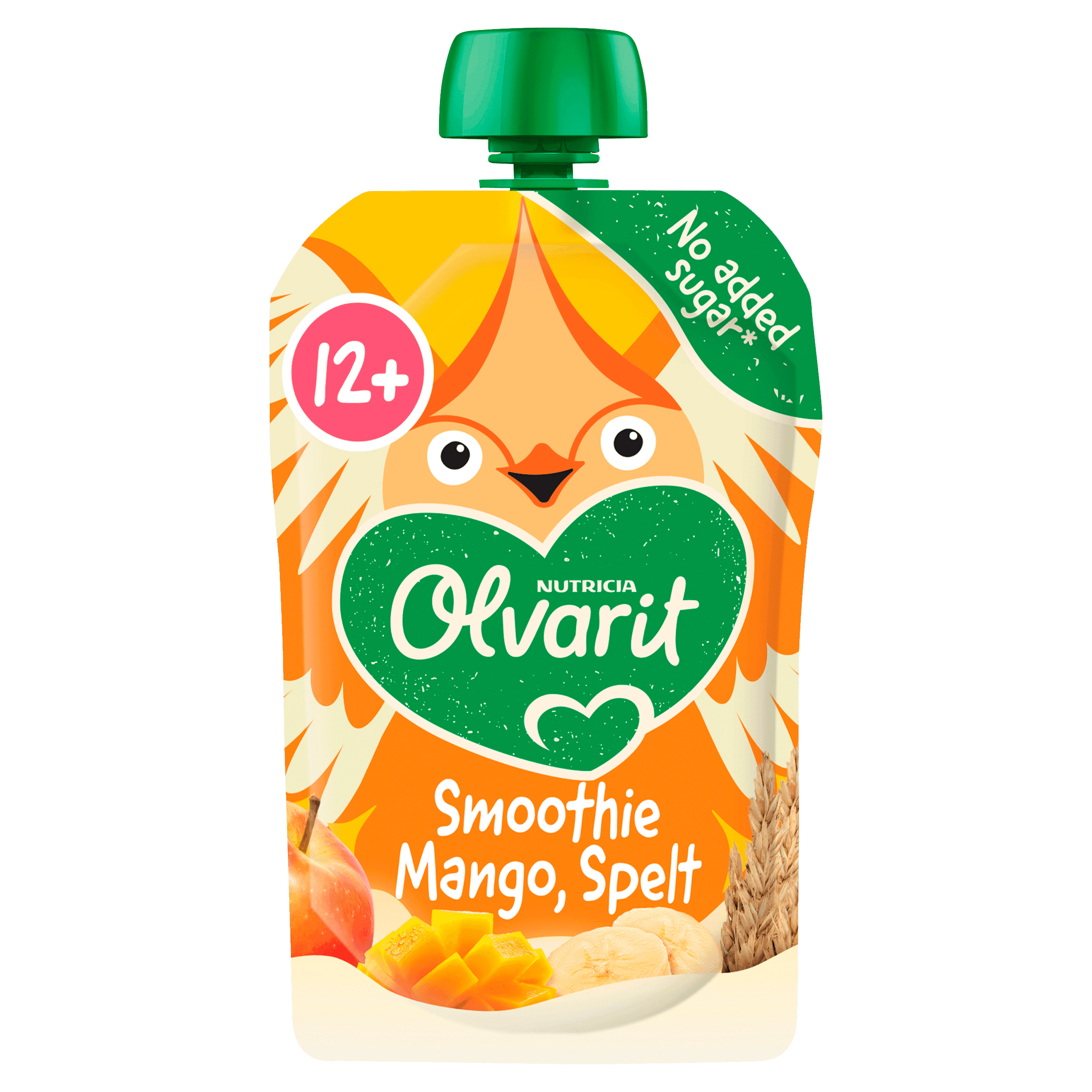 Olvarit 12+mnd Knijpfruit Mango Spelt