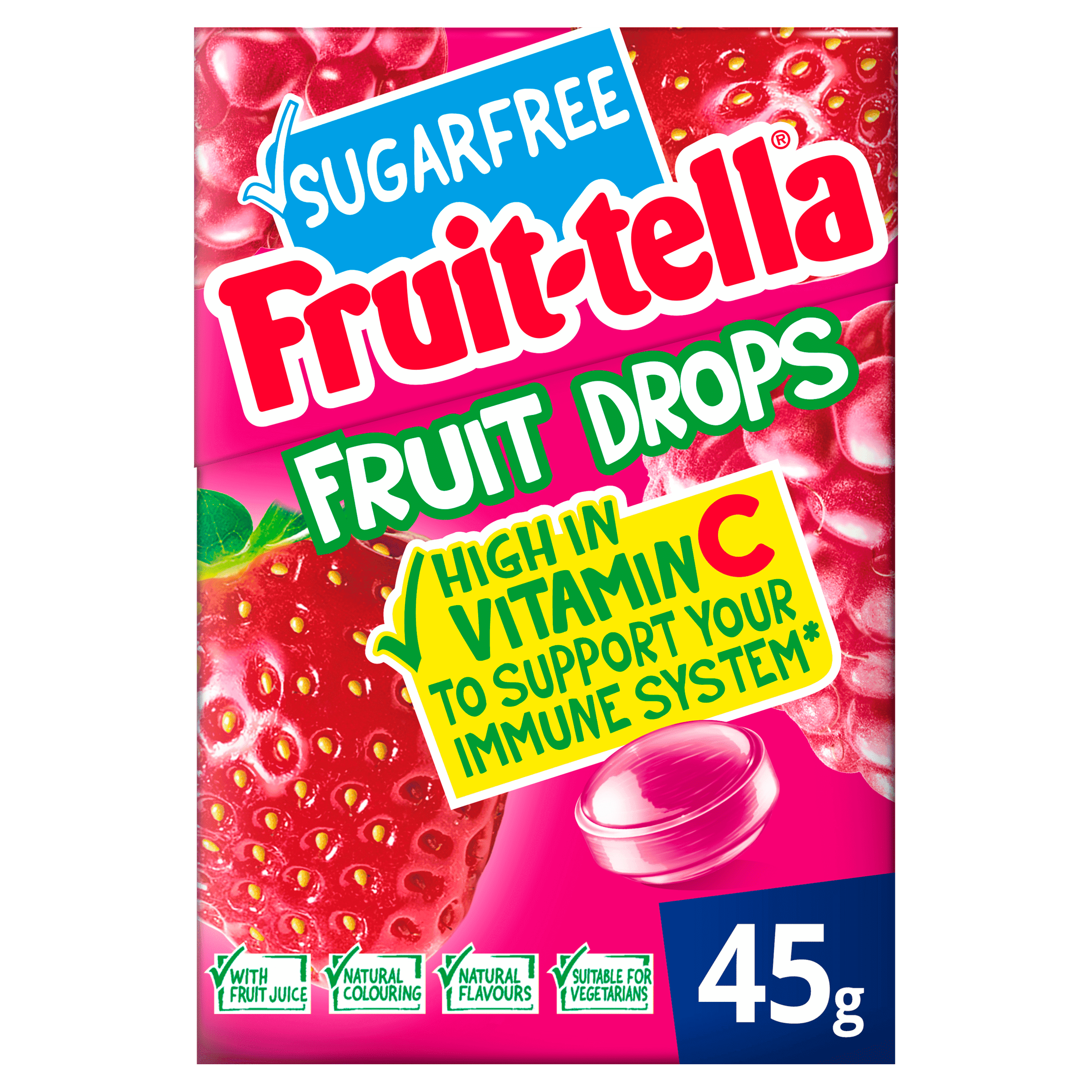 Fruittella Fruitdrops red fruit