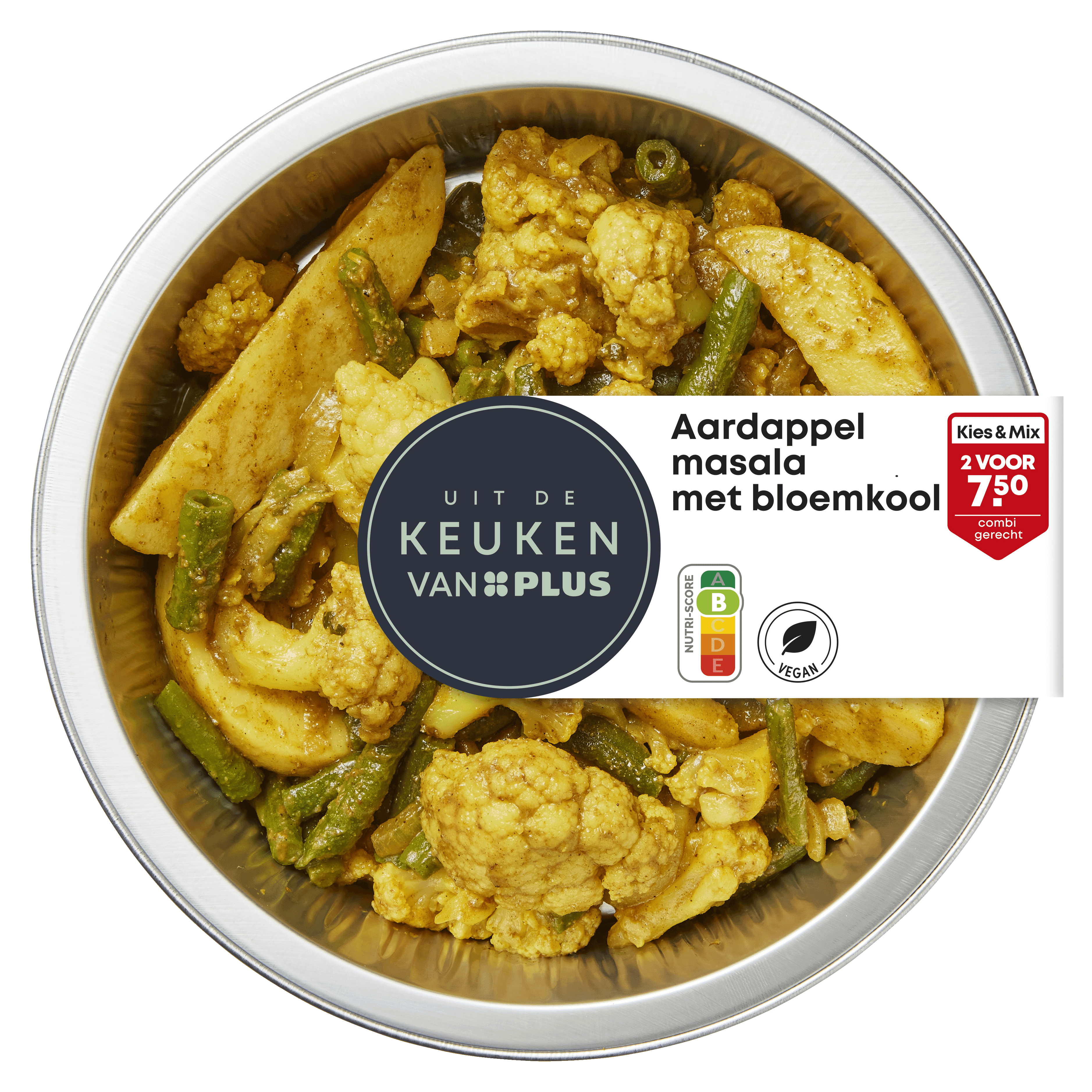 Uit de keuken van Aardappel masala met bloemkool