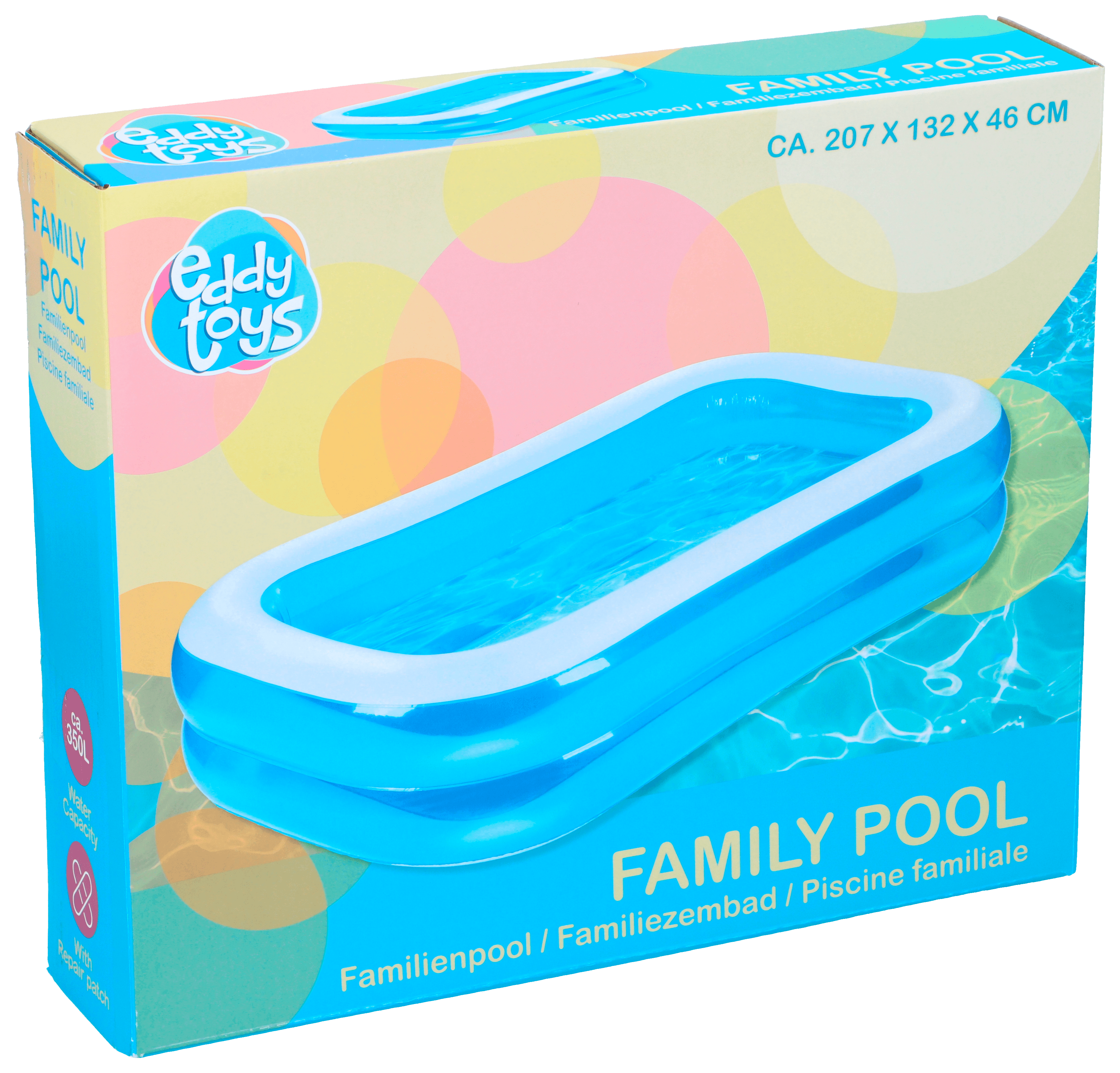 Eddy Toys Zwembad Family 207x132x46cm