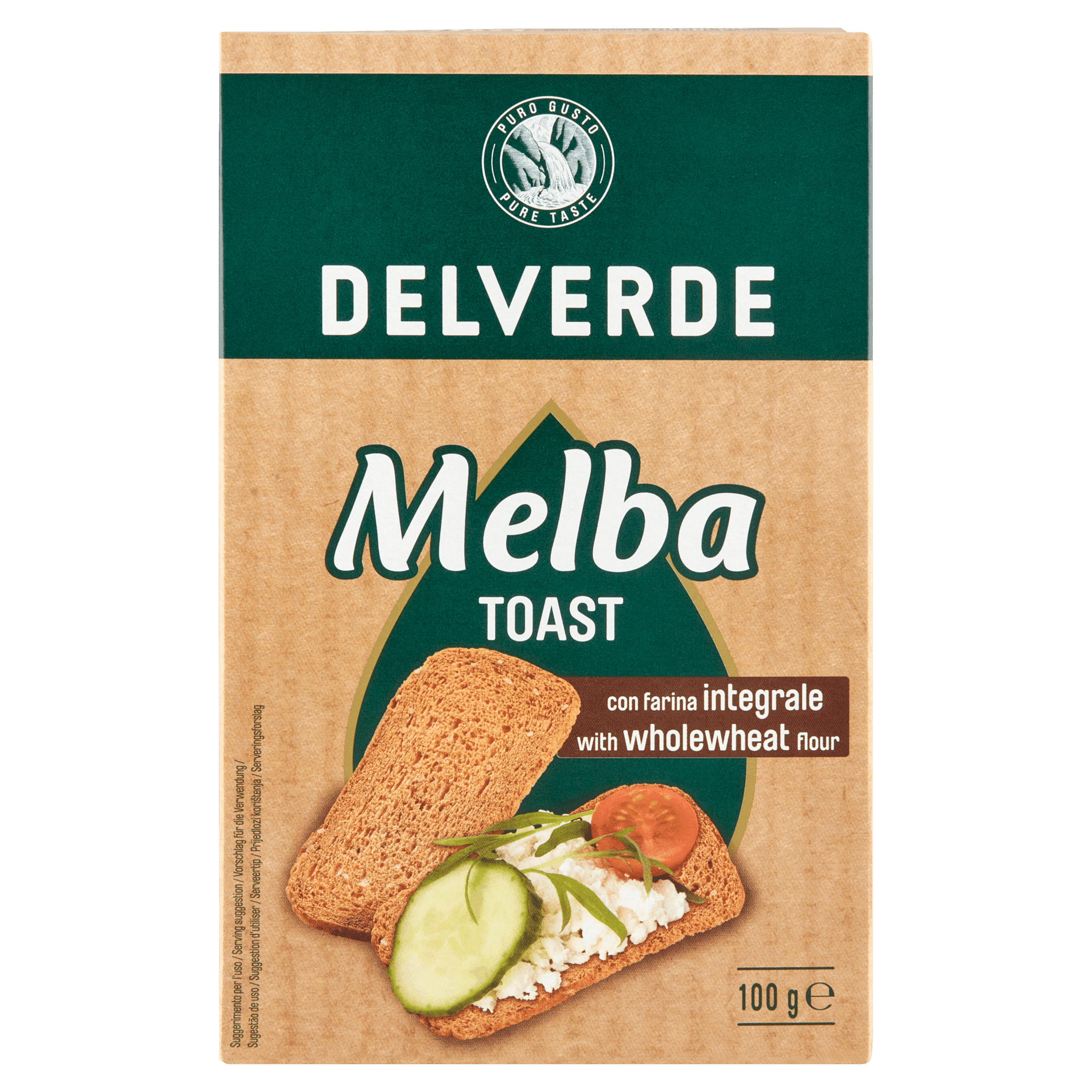 Delverde Melba toast volkoren