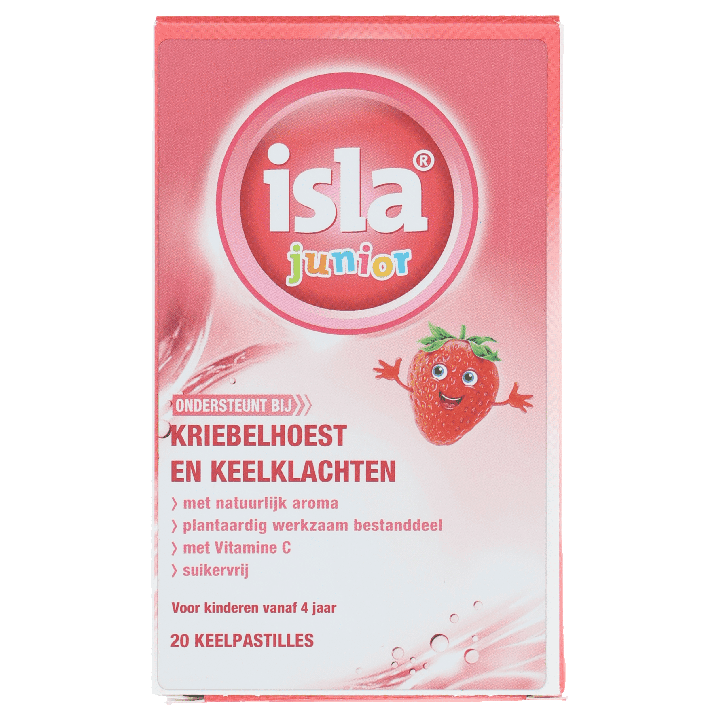 Isla Junior aardbei keelpastille