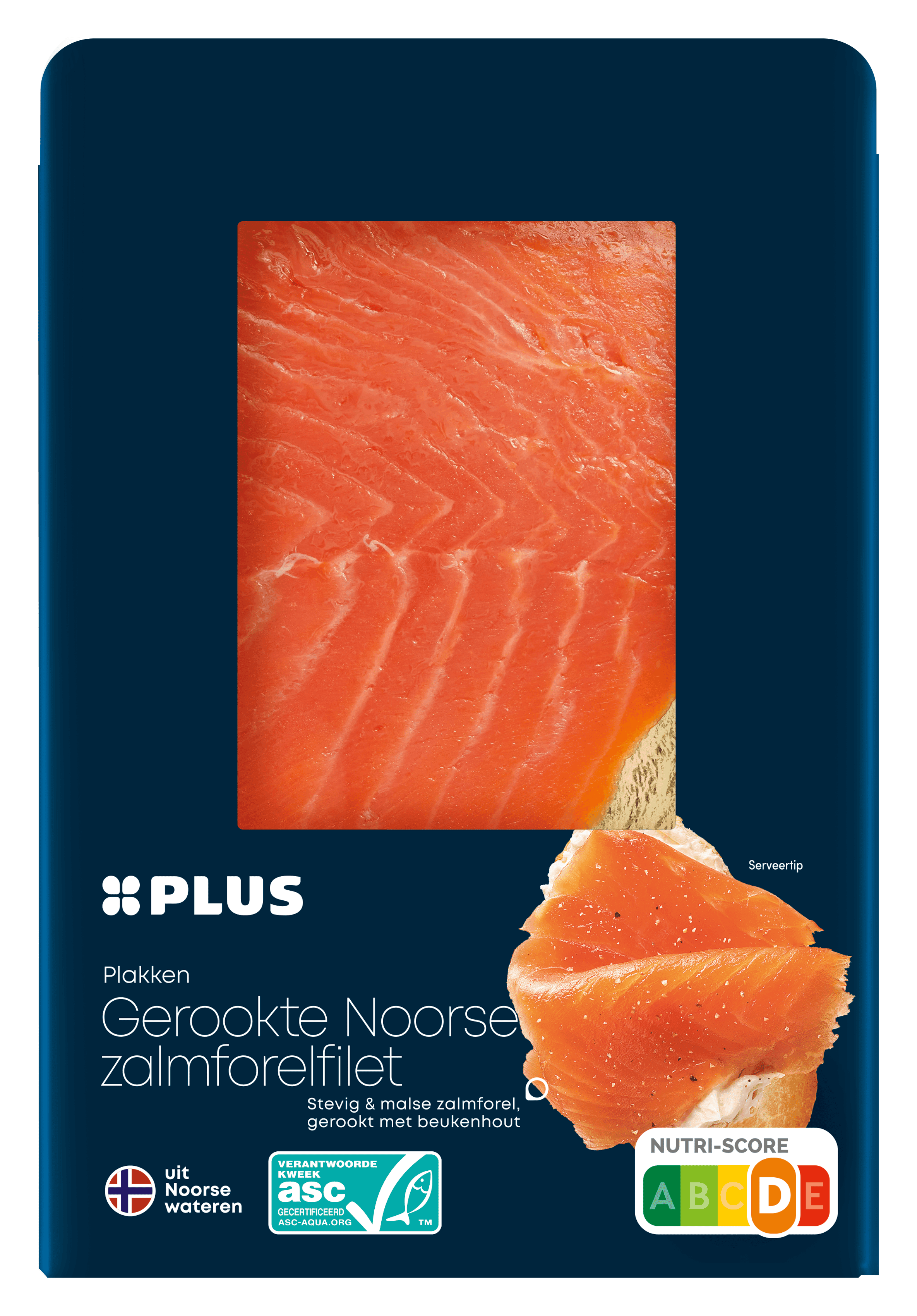 PLUS Gerookte Noorse zalmforelfilet