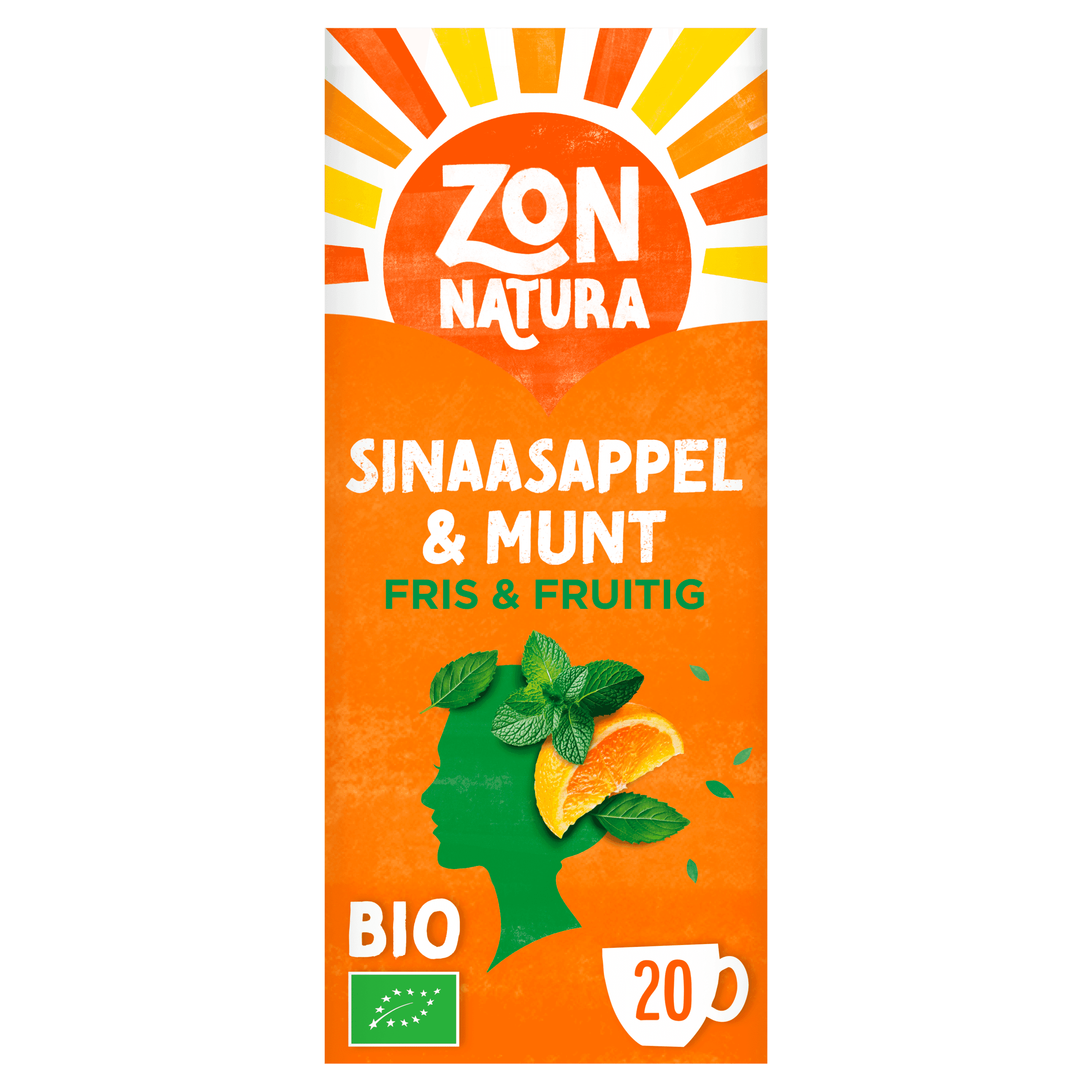 Zonnatura Thee Sinaasappel & Munt Fris & Fruitig