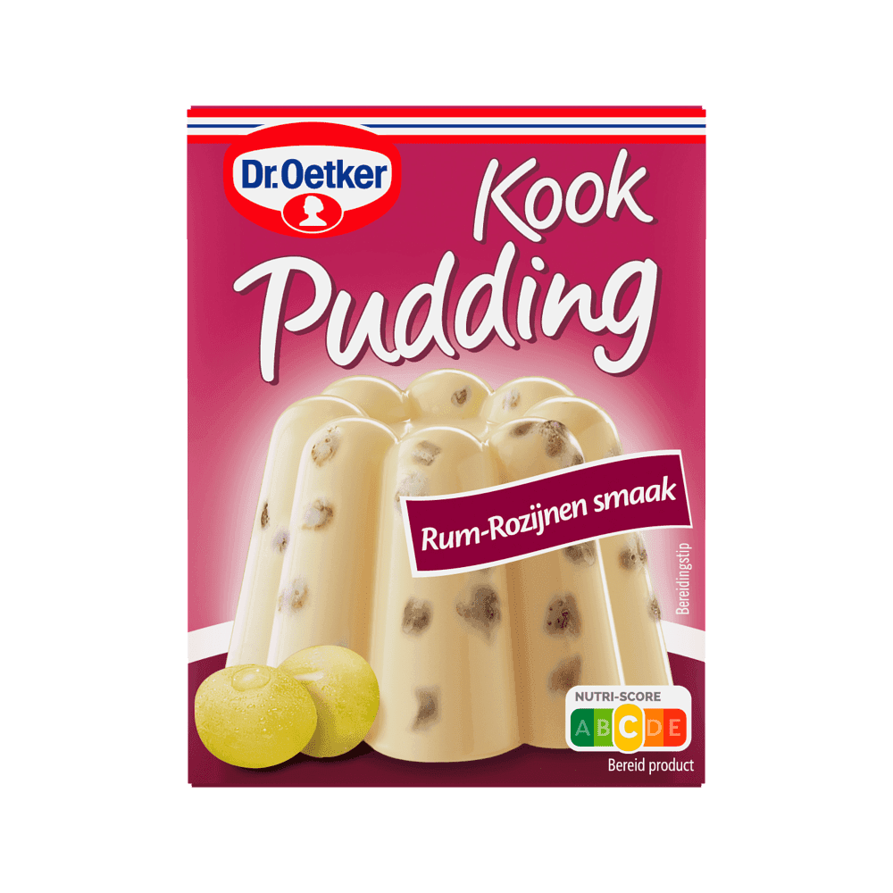 Dr. Oetker kookpudding rum rozijnen