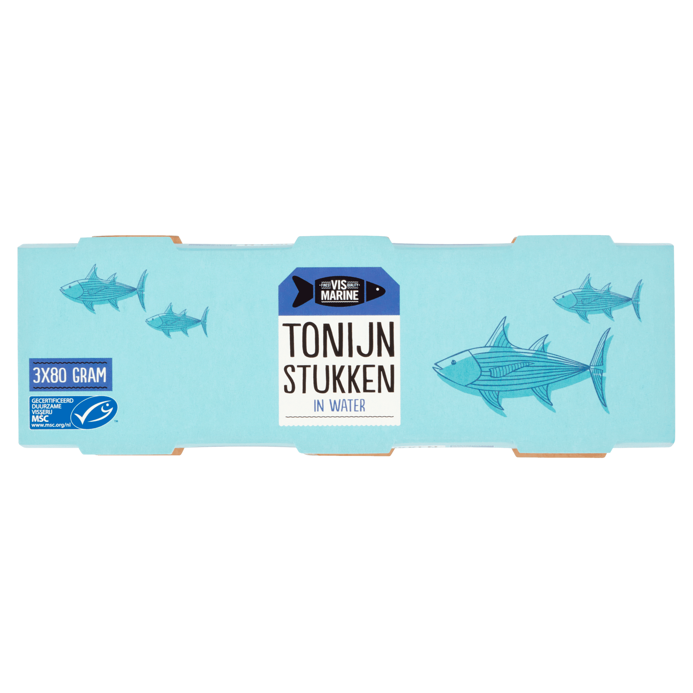 Vis Marine Tonijnstukken in water MSC 3-pack