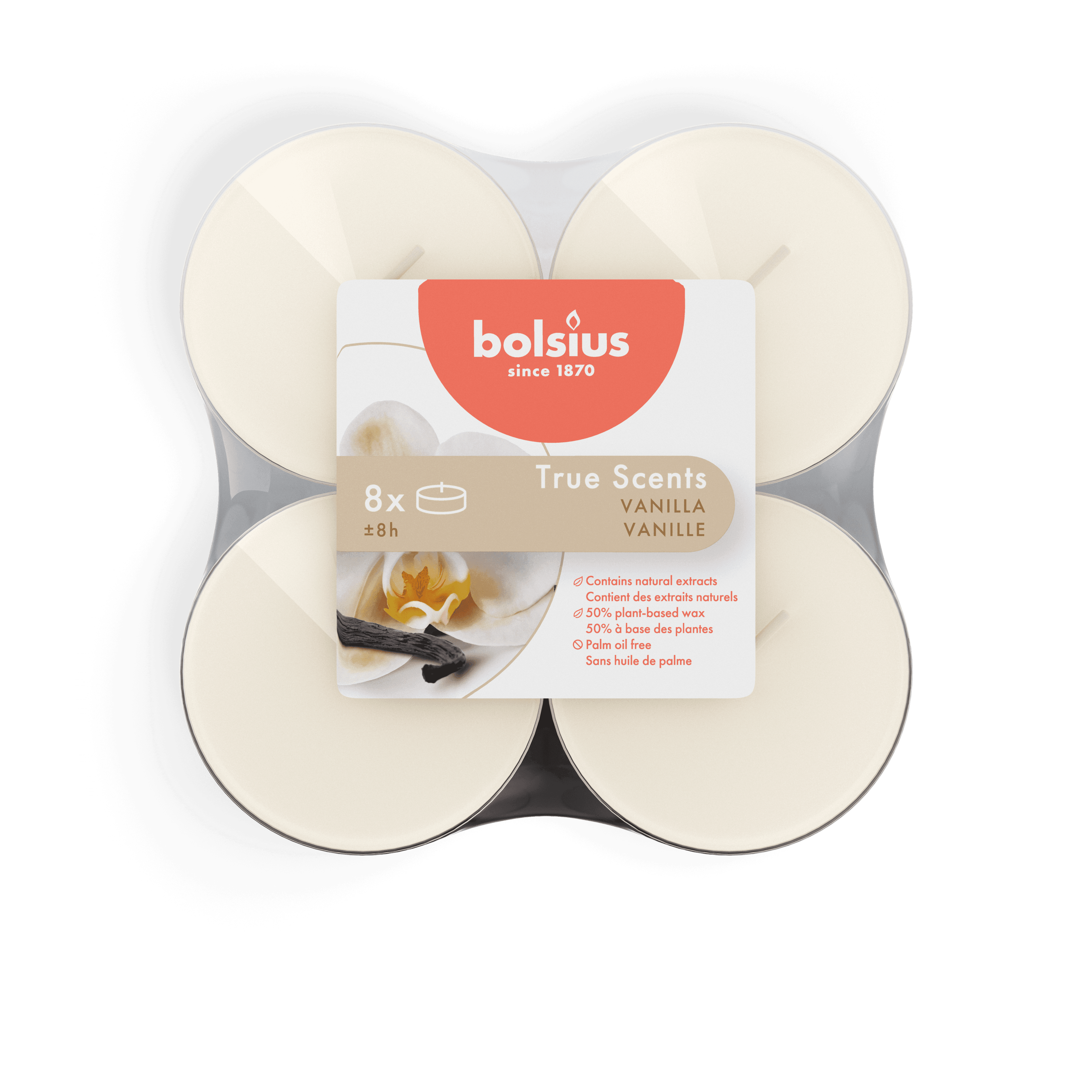 Bolsius Maxilicht true scents vanille